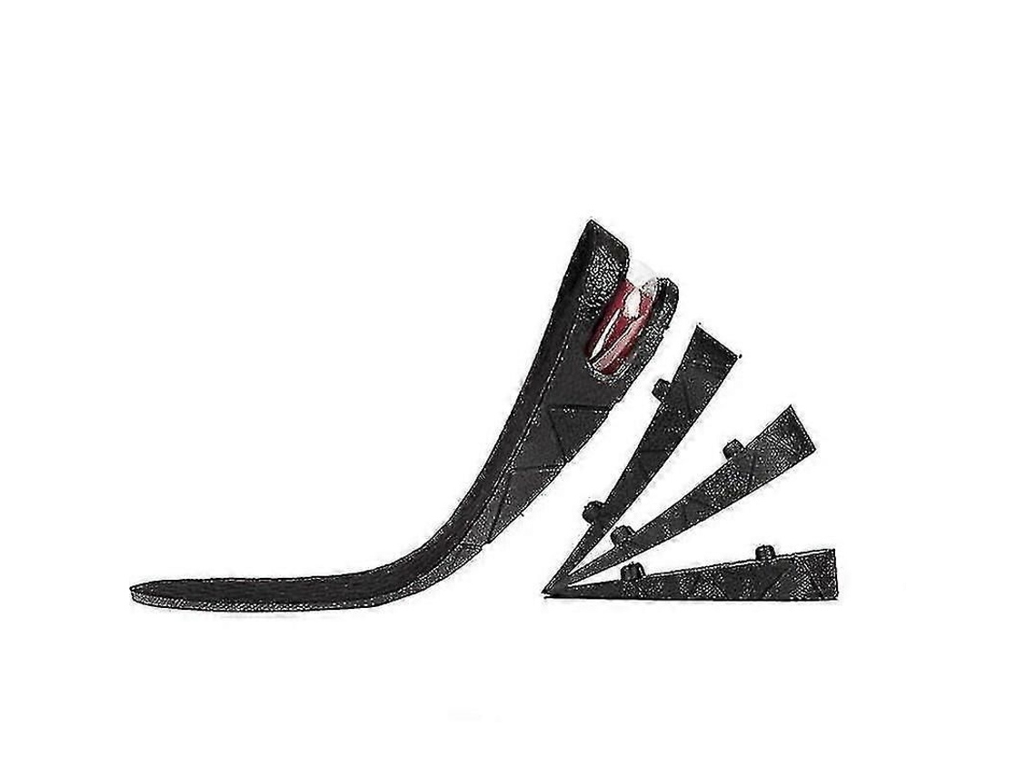 Plantilla Alzadora Unisex Para Zapatos Con Altura Ajustable De 3 Cm, 5 Cm, 7 Cm Y 9 Cm (negra).