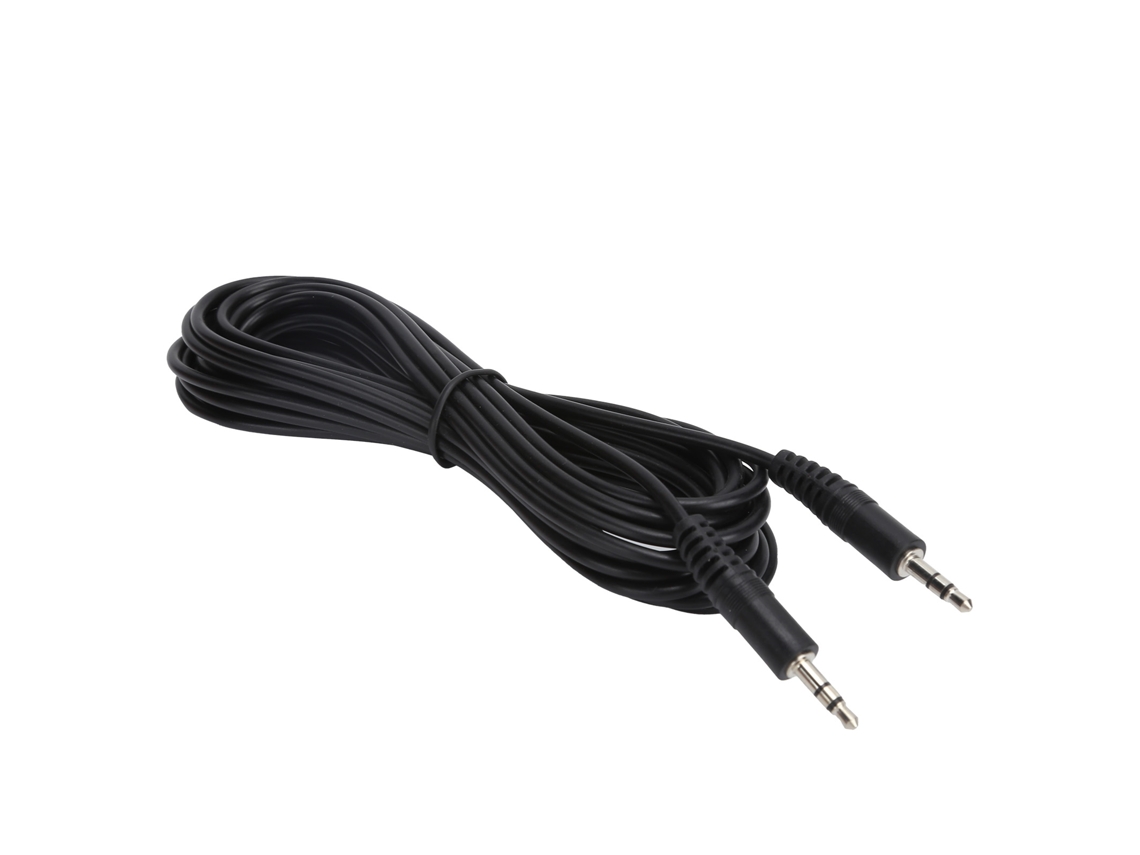 Cabo De Áudio Auxiliar 3.5mm Macho Para Macho 5m Para Fones De Ouvido Headphone