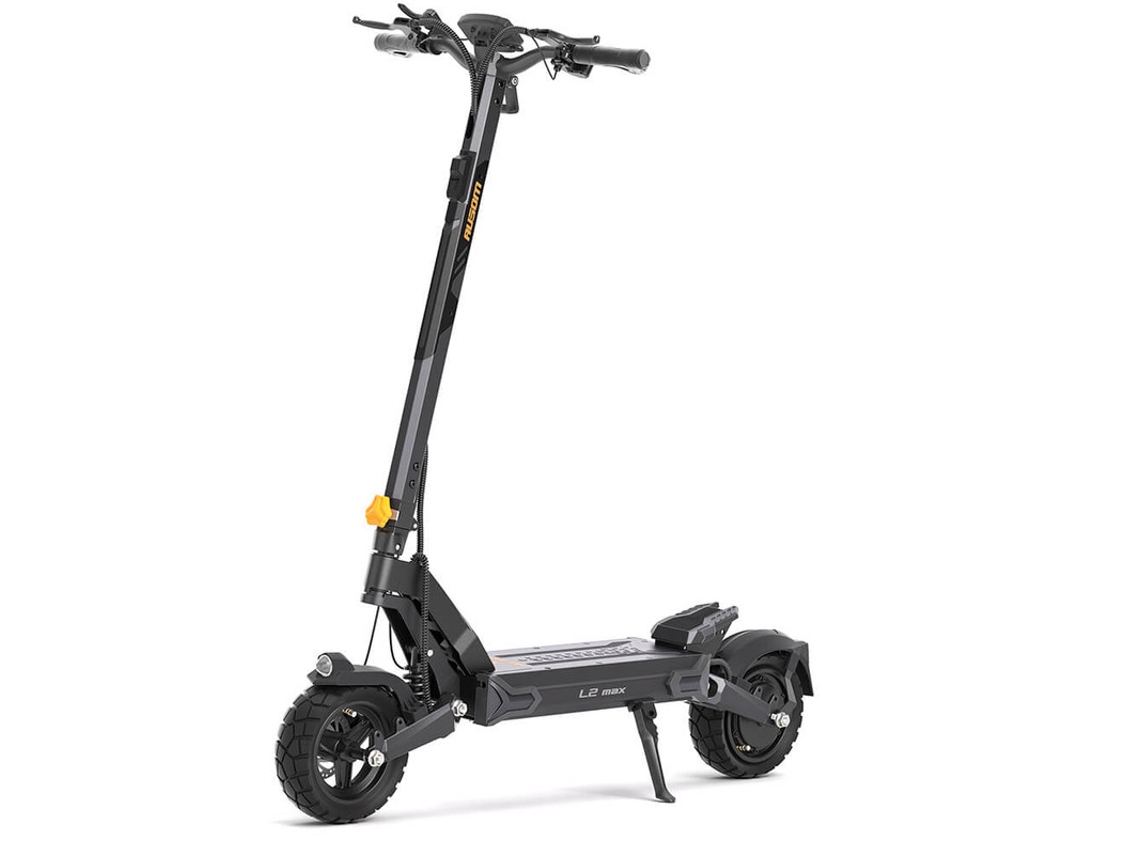 Patinete eléctrico Ausom L2 Max de 1000 W, sistema de tren de aterrizaje de aeronaves, velocidad máxima de 50 km/h, 20,8 Ah, 48 V, suspensión de brazo oscilante.