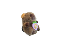 Llavero de peluche de capibara, juguete de peluche lindo y adorable, versión helado rosa, CHABERLU