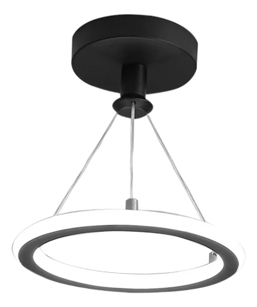 Lámpara colgante de techo con anillo de luz cálida Blackvayotoy