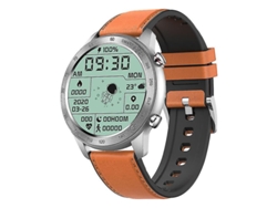 Reloj inteligente para hombre, resistente al agua IP68, con podómetro, monitor de actividad física y cardio, color marrón, Yizhood