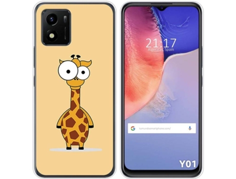 Carcasa Vivo Y01 TUMUNDOSMARTPHONE Dibujos Jirafa Multicolor