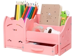 MEOIRUERY Colección plegable de ilustraciones, bonito organizador de bolígrafos para espacios limitados en el escritorio, perfecto para usar en la oficina, el h