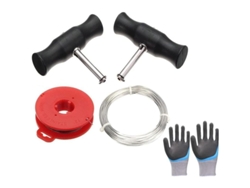 Herramienta De Eliminación De Parabrisas Para Coches Con Cable De Corte Y Mango Universal Incluye Guantes Y Accesorios