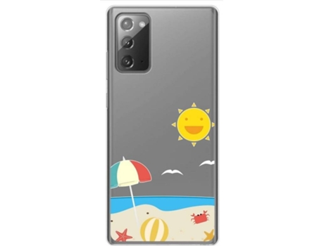 Carcasa Samsung Galaxy Note 20 TUMUNDOSMARTPHONE Dibujos Transparente Multicolor
