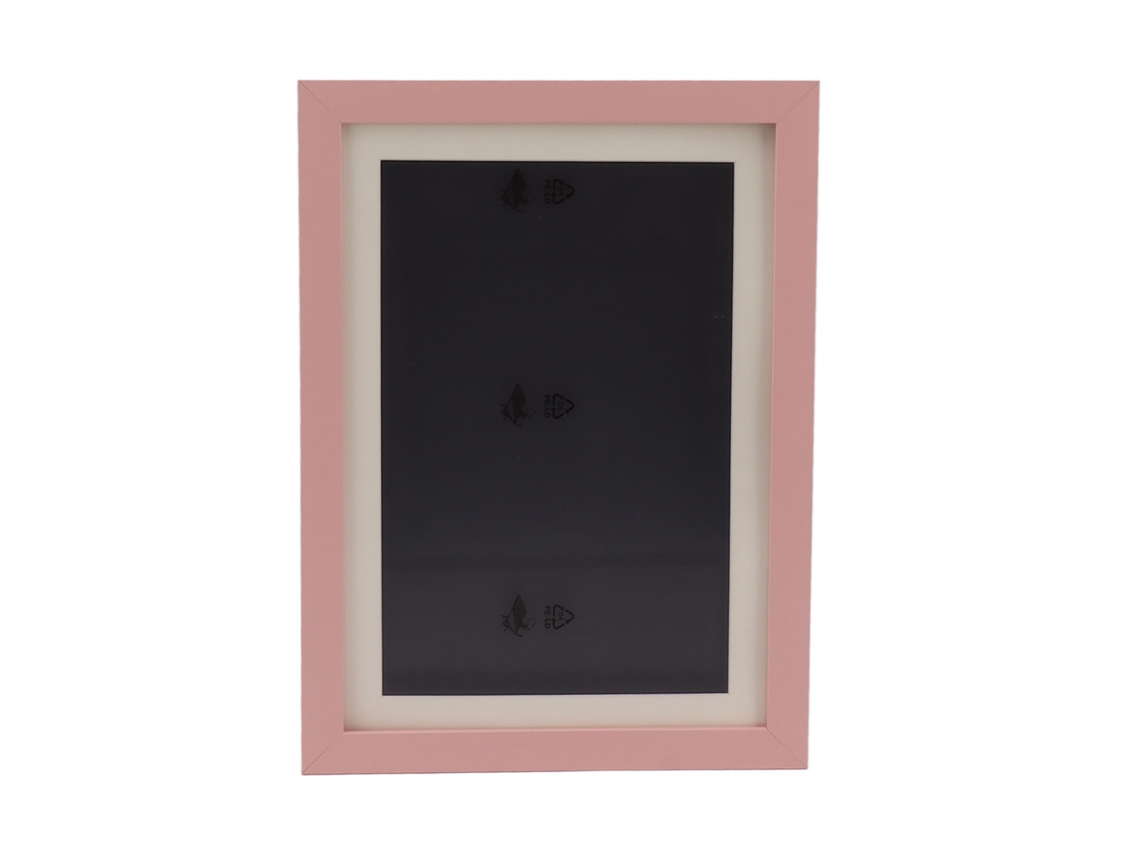 Caja de arte magnética infantil Baok-marco con apertura frontal intercambiable para 50 diseños rosas.