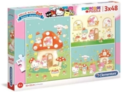 Puzzle CLEMENTONI Hello Kitty (3X48 Piezas - Edad mínima: 3 años)