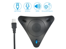 Micrófono Usb Para Ordenador Con Altavoz, Plug Play, Control De Volumen Y Función De Silencio Para Reuniones Y Vídeo.
