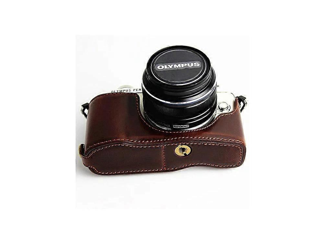 Funda protectora de cuero sintético para cámara, cubierta inferior compatible con Olympus E-PL7/E-PL8/E-PL9 Facpoet
