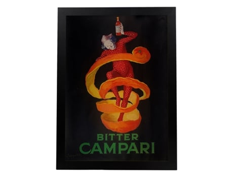 Poster NACNIC Vintage Anuncio vintage italiano de Campari de 1921.