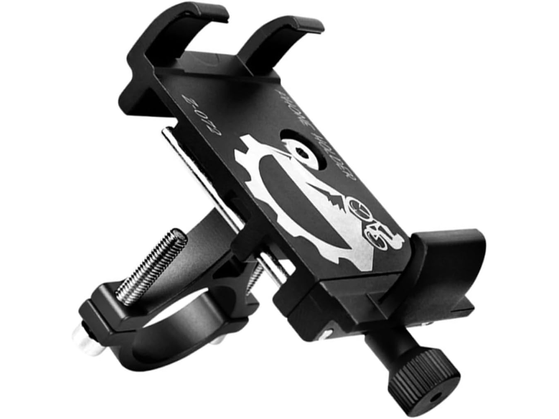 Soporte antivibración para teléfono móvil para bicicletas y motos, 1 pieza, negro, antideslizante, instalación y uso seguros. Jortmrd