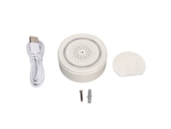 Alarma de sirena inteligente inalámbrica con control por aplicación wifi, alarma antirrobo de 105 dB con sonido y luz para la seguridad del hogar.
