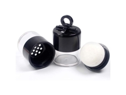Paquete De 2 Cajas Compactas Recargables De 10 G Con Borla Y Colador Para Base De Maquillaje Casera.