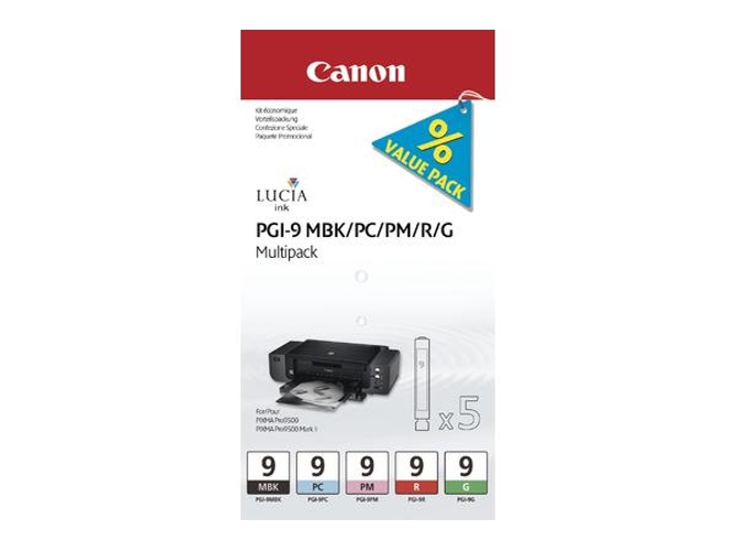 Tinta Original CANON PGI-9 N/C/Y para PIXMA Pro9500, Pro9500 Mark II