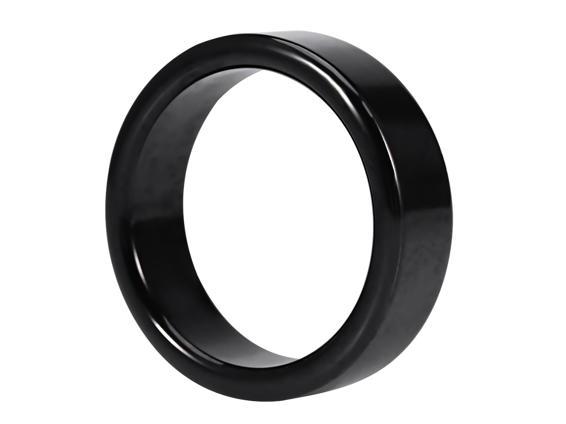 Anillo Para Pene De Hombre Retardador 50mm Negro Juguete Erótico Adulto
