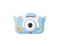 Siurn Cámara Infantil Doble Cámara Conejo Zanahoria Azul-hd