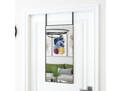 Espejo de Puerta 40 x 80 cm Cristal y Aluminio Negro