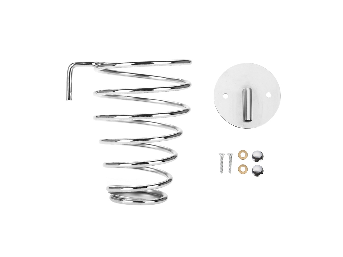2026-soporte De Pelo De Acero Inoxidable En Forma Espiral Para Secador De Pelo Montado En Pared