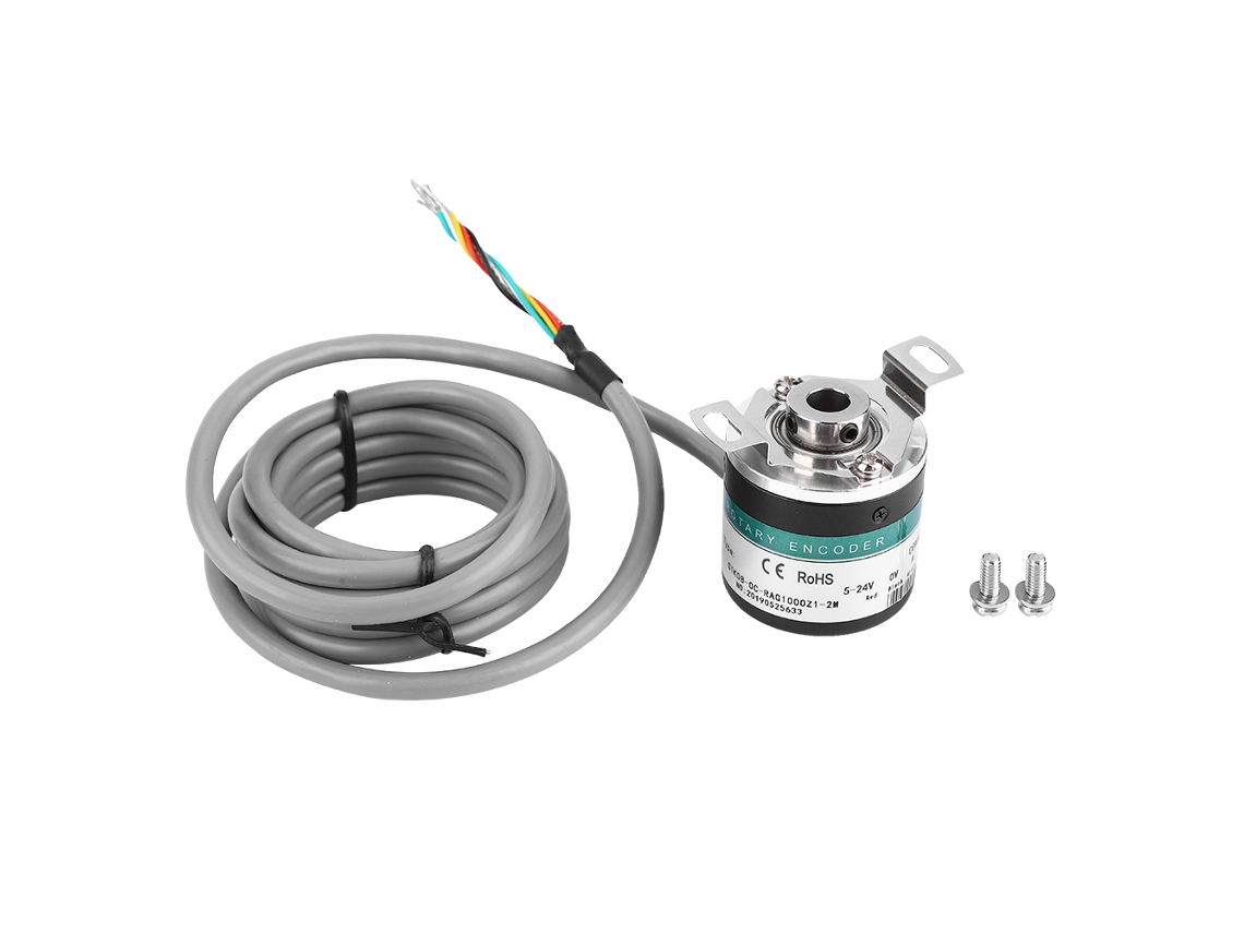 Encoder Rotativo Fotoeléctrico Gtk3808 5-24v De Eje Hueco De 3 Fases Abz De Uso General