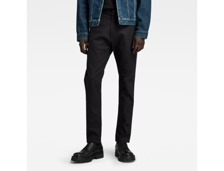 Pantalones de Hombre G-STAR Chino Slim Fit Negro (33x32)