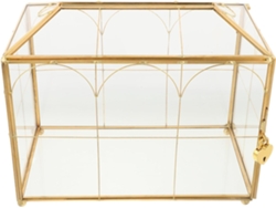 Caja para tarjetas de boda con cerradura, compartimentos, diseño elegante, material ideal para organizar recuerdos - GOKOCO