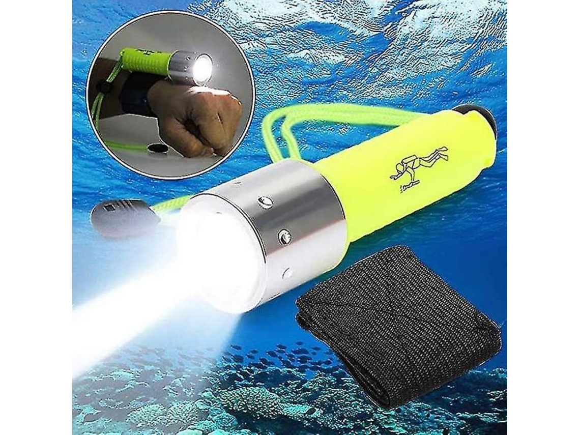 2026da-linterna Subacuática Portátil 6000 Lúmenes Sumergible 50 Metros Recargable Led Luz De Seguridad Buceo
