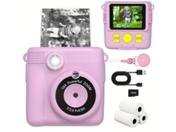 Câmara Digital Eifson Cámara De Impresión Instantánea Para Niños De 32 Gb Rosa