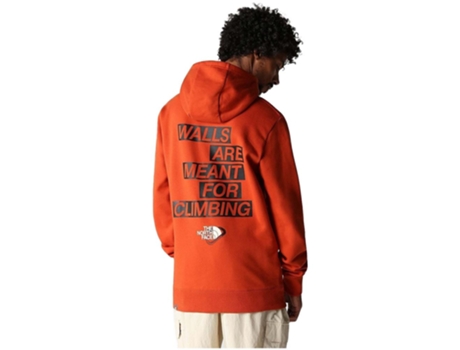 Sudadera de Hombre THE NORTH FACE Capucha Outdoor Graphic Naranja (L)