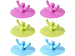6 Tapones De Escape Para Cocina, Tapones De Silicona Universal, Tapones De Drenaje, Tapones De Bañera De Goma Para Cocinas Baños Lavanderías