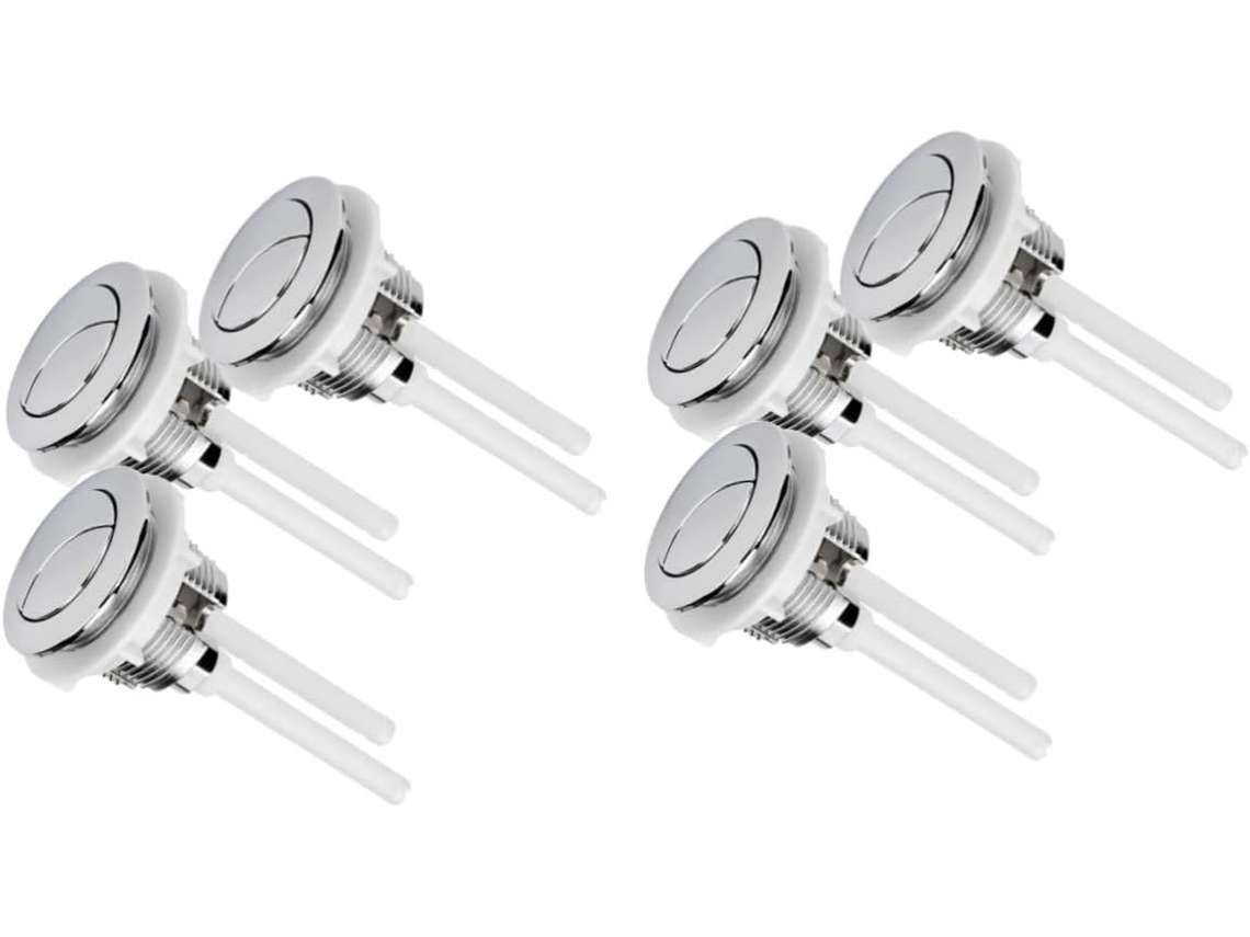 Botones Pulsadores Para Tanque De Inodoro De 6 Piezas: Prácticos Y Reparables.