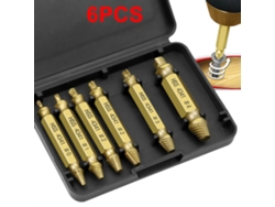 Kit De 6 Extractores De Tornillos Duraderos Y Seguros Para Extraer Tornillos Dañados.