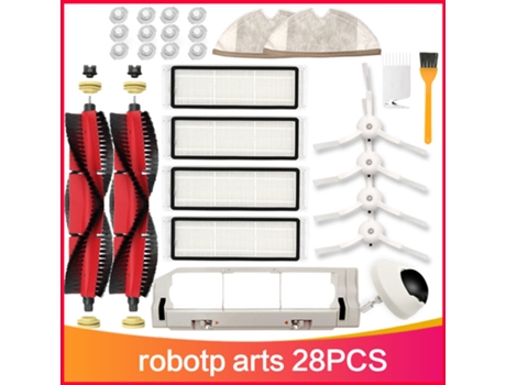 Paquete de cepillo principal desmontable filtro HEPA para Xiaomi Roborock S6 S60 S65 S5 T6 S55 E25 E35 Tanos paño de fregado repuestos