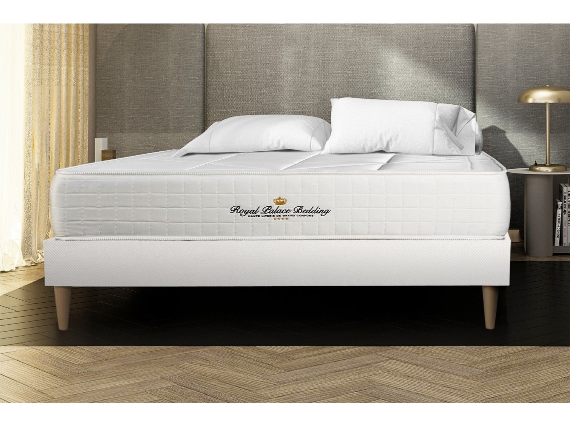 Somier Windsor ROYAL PALACE BEDDING Espuma con memoria Blanco (140x190)