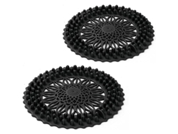 2026-capturador De Cabello Silicona Para Drenaje, Tapón Antipelo Para Baño Cocina, 2 Piezas (negro)