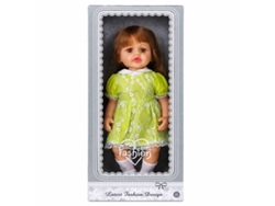 Boneca Em Pé Fashion Girl - Vestido Verde Bk Tx065001 Multicores