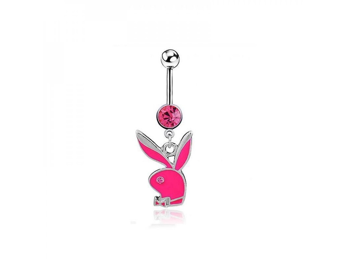 Piercing Falso De Ombligo Con Diseño De Conejo, De Acero Inoxidable, Para Mujeres Y Niñas, Joyería Corporal De Moda.