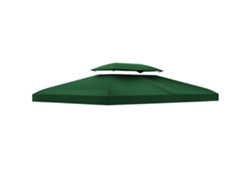 Cubierta De Poliéster Verde Para Cenador De 3x4 M