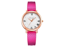 Reloj De Pulsera De Cuarzo Para Mujer Yolako Con Correa De Plástico Y Esfera Redonda Pequeña (azul Claro)
