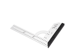 Regla En Forma De L De Aluminio De 300 Mm Con Escala Clara, Herramienta De Carpintería Para Posicionamiento.