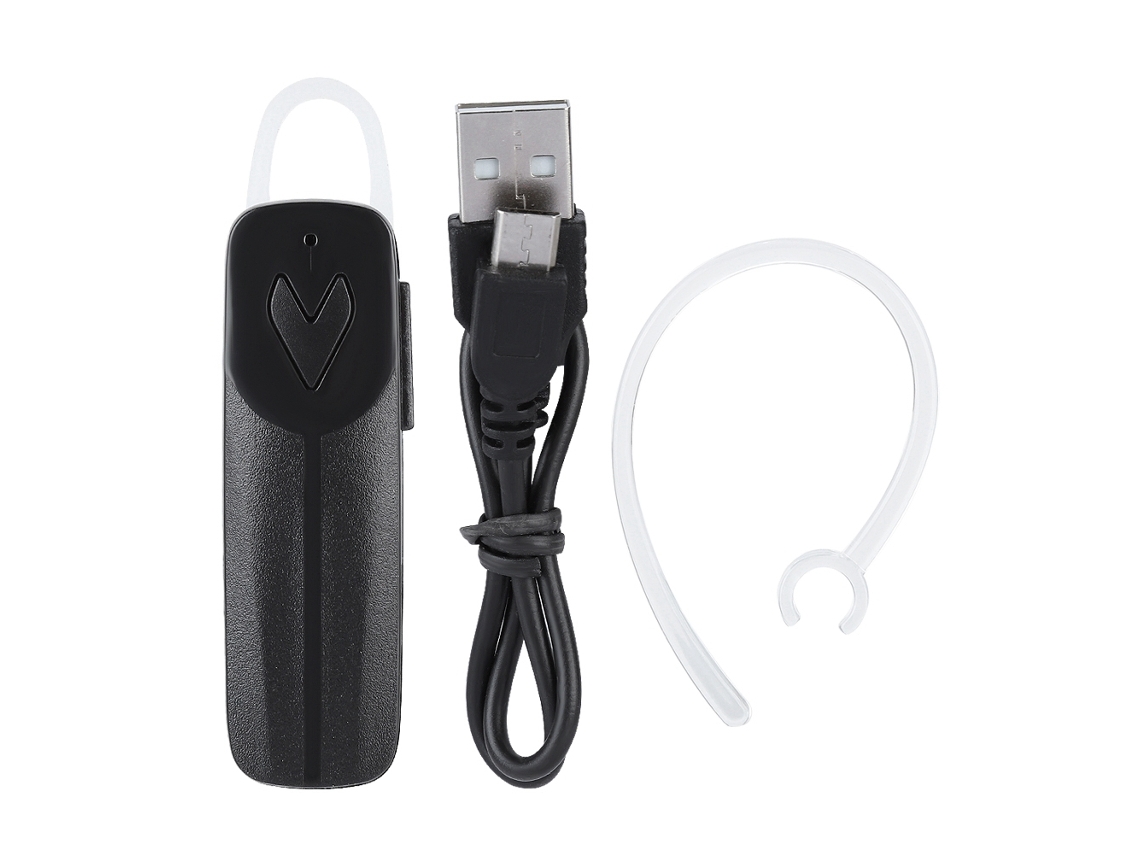 Auriculares De Negocio Inalámbricos Bluetooth Unilaterales Para Coche, Color Negro