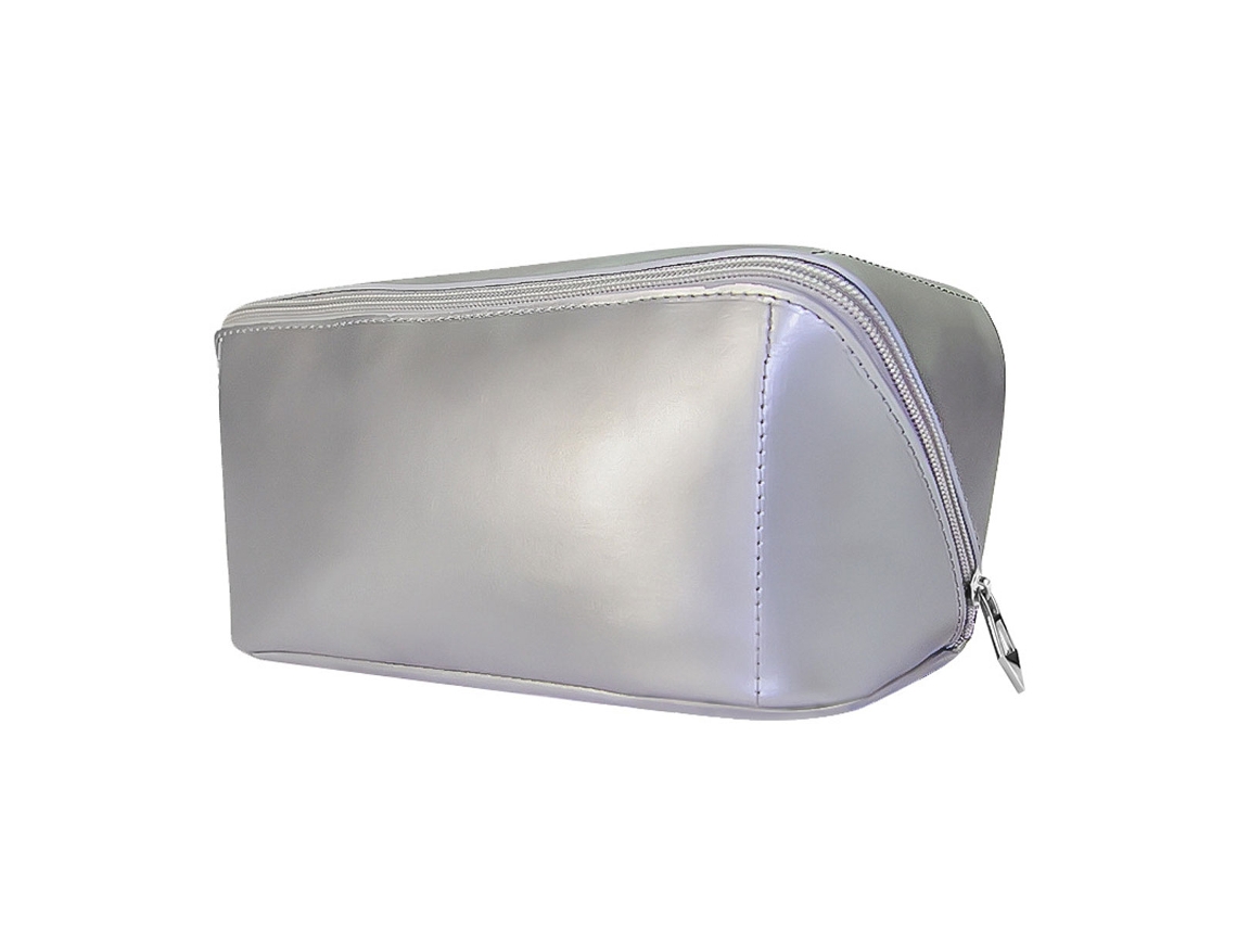 Bolsa de maquillaje grande, de viaje, impermeable, se abre en plano, cuero de PU NEVEANCE