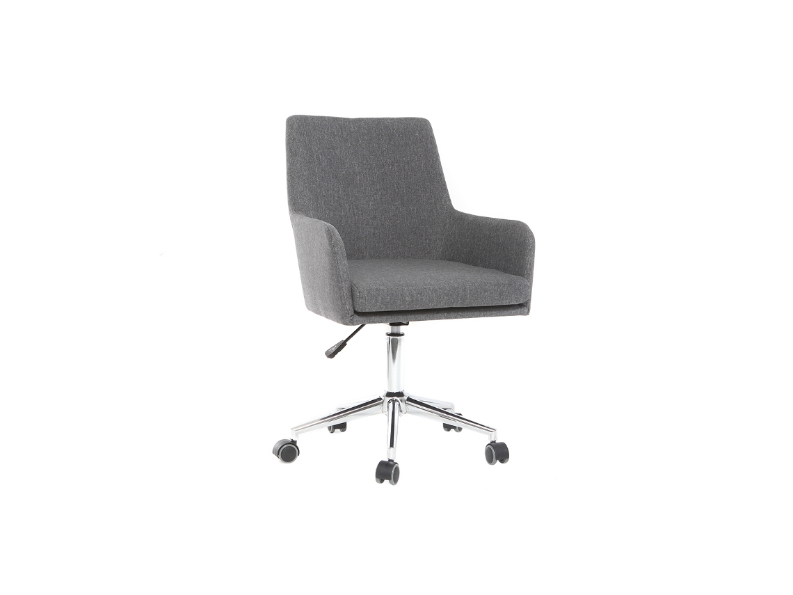 Sillón de Escritorio Diseño Tejido Gris Antracita Shana MILIBOO