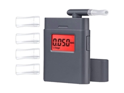 Analizador De Alcohol Digital Portátil Con 4 Boquillas, Retroiluminación Roja En Tiempo Real Y Alta Precisión.