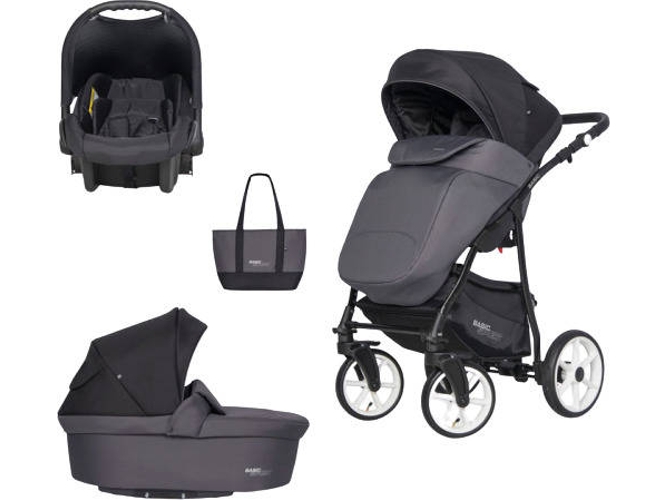 Carrito de Bebé Individual RIKO Basic Sport + Carlo Carbon