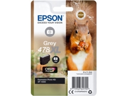 Cartucho de tinta Epson C13t04f64010, paquete individual, gris, 478xl, Claria Photo Hd
