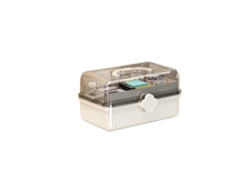 Caja De Almacenamiento Plegable Para Material De Oficina De 3 Capas - Perfil Bajo, Con Cierre, Portátil, Gran Capacidad (pp, Blanco, 29.5cm X 19cm X 1