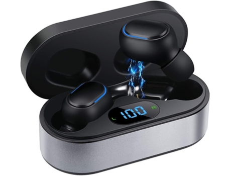 Auriculares Sem Led Estéreo BISBISOUS Tecido Bluetooth Blanco