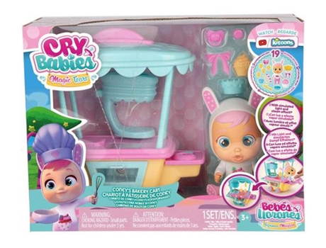 Muñeca CRY BABIES Carrito de pasteles de Coney (Edad Mínima: ‍3 Años)