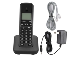Teléfono Inalámbrico Digital W158 Con Intercomunicador Gratuito, Llamadas Manos Libres Y Pantalla Retroiluminada Blanca.